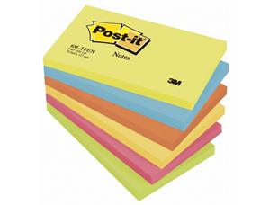 Notatblokk POST-IT 76x127 Energetic (6) 